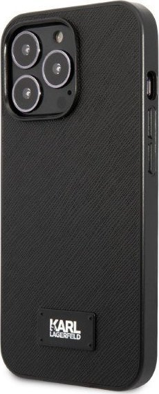 Kuti mbrojtëse Karl Lagerfeld KLHCP13LSFMP2K, për iPhone 13 Pro, hardcase, e zezë