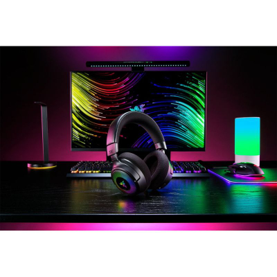 Kufje gaming Razer Kraken V4 Wireless, USB Type A, Bluetooth, të zeza