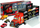 Set lodrash Leantoys Truck, kamion me valixhe, 12 makina të vogla, i kuq