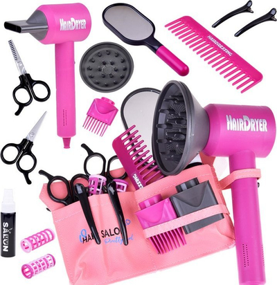 Set lodrash parukerie Little Hairdresser ZA5186, me aksesorë, për kalamaj
