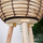 Vazo dekorative me këmbë Vilde Flower Pot Stand, 28.5cm, shportë druri, bezhë natyrale
