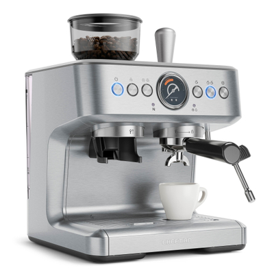 Makinë kafeje Chefman Crema Supreme Premium Espresso Maker, Stainless Steel