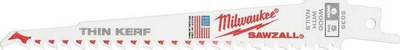 Set tehe sharrë reciproke Milwaukee Sawzall Thin Kerf, 12\", bi-metal, 5 TPI, të bardha
