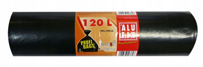 Qese plehrash Alufix Strong, 120L, set me 10 copë, të zeza