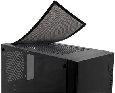 Filtër pluhuri magnetik për ventilator 1stCOOL 120 x 240mm, rrjetë e imët, i zi