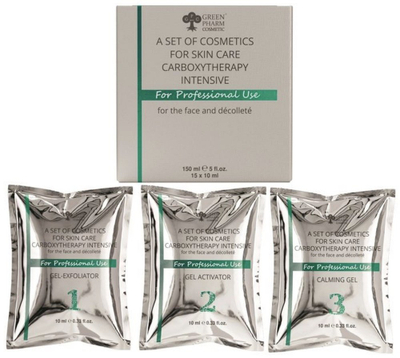 Set kozmetik Green Pharm Carboxy Therapy Intensive, 15x10 ml, për fytyrë dhe dekolte