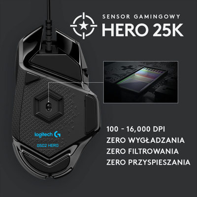 Set gaming Logitech G502 Hero Mouse dhe G Pro X, sensor HERO, mikrofoni BLUE VO!CE, i zi