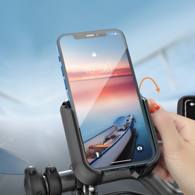 Mbajtës telefoni për biçikletë Joyroom JR-ZS431, 4.7-7", rrotullim 360°, i zi