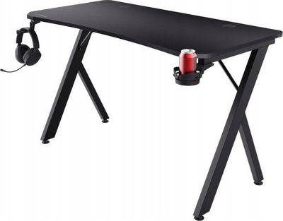 Tavolinë gaming Trust GXT 700 Omnius, 150kg, menaxhim kabllosh, e zezë