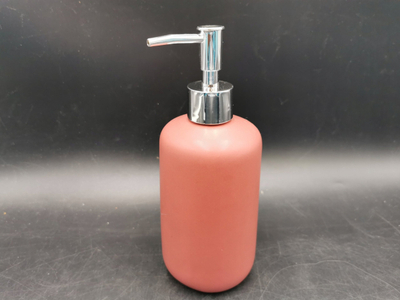 Dispenser sapuni Wenko, qeramike, 20 cm, rozë