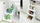 Set me 2 shporta që palosen, 43x33.5x18.5 cm, të bardha