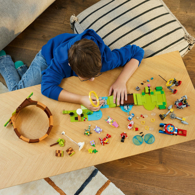 Set lodër LEGO Sonic 76994 Green Hill Zone Loop Challenge, 802 copa, për kalamaj 8+, shumëngjyrësh