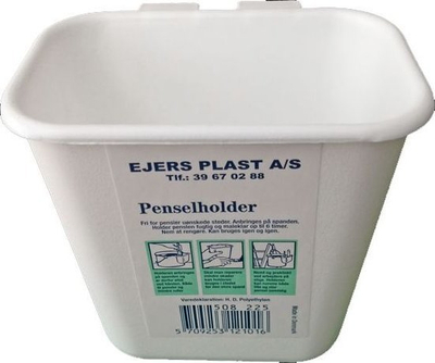 Mbajtëse furçash SPREHN Brush Holder Small, plastike, 120 x 120 mm, e bardhë