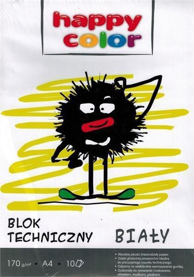Letër e ngjyrosur Happy Color A4, 10k e bardhë, 170g