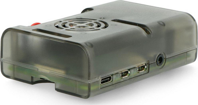 Mbështjellëse me ventilator OEM për Raspberry Pi 4B, transparente
