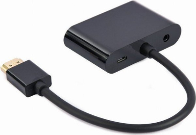 Përshtatës Gembird A-HDMIM-HDMIFVGAF-01 HDMI VGA - A-HDMIM-HDMIFVG, i zi