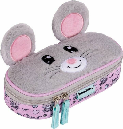 Penar Derform Bambino PCL-01 Mouse, i ngurtë, me kapak të brendshëm, gri rozë