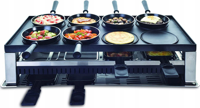 Grill elektrik Solis 977.47 5n1, 1200W, sipërfaqe mos-ngjitëse, inox i zi