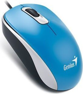 Maus Genius DX-110, me kabllo, USB, i zi dhe i kaltërt