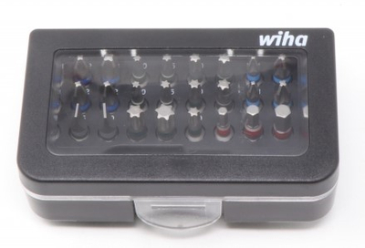 Set bitash Wiha Bitbox Set 8, 31 copë, kasetë plastike, e zezë