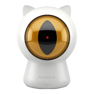 Lodër lazer për mace Petoneer Smart Dot, kontroll përmes aplikacionit, micro USB, e bardhë