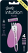 Brisk rroje për femra Wilkinson Sword Intuition Flow Hybrid, dorezë e ripërdorshme, 4 tehe zëvendësuese, e bardhë rozë