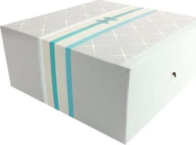 Set kuti dekorative Beniamin Box Silver, 245x210x70 cm, 5 copë, argjendtë