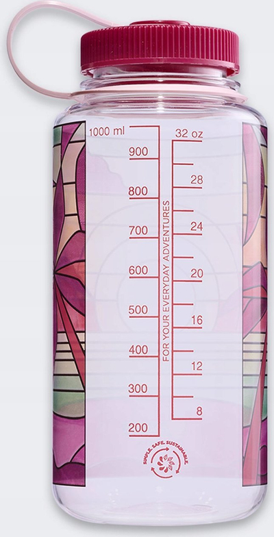 Шише за вода Nalgene Wide Mouth 32oz, дизајн Stained Glass Sunset, повеќебојно