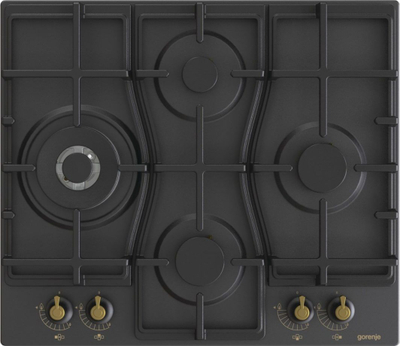 Pllakë me gaz Gorenje GW6D42CLB, e zezë