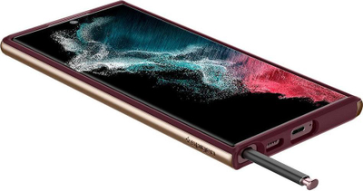 Futrollë telefoni Spigen për Samsung Galaxy S22 Ultra, plastike, mbrojtëse, e kuqe