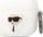 Mbulesë silikoni Karl Lagerfeld KLA3RUNIKH për Apple AirPods 3, dizajn Karl Head 3D, e bardhë