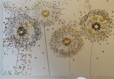 Kartolinë me zarf Turnowsky MO5290W Dandelions, format B6, me lule të arta