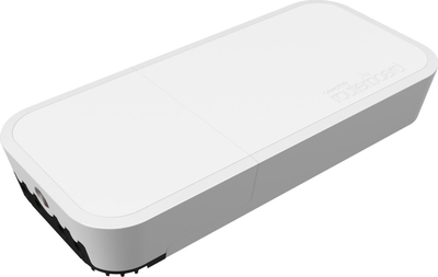 Рутер WiFi MikroTik wAP ax, Dual Band WiFi 6, 2x Gigabit Ethernet, бел