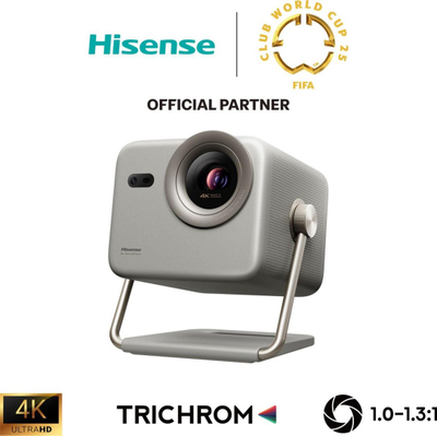 Projektor Hisense M2 Pro, portativ, rezolucion i lartë, argjendtë