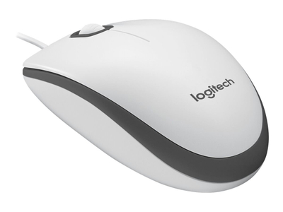 Maus Logitech M100 - USB, i bardhë