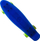 Skateboard Master Mini Longboard, 55 x 14 cm, rrota me LED, blu