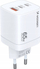 Karikues muri Wozinsky GaN Cgwcw, 65W, 2x USB C dhe USB A, i bardhë