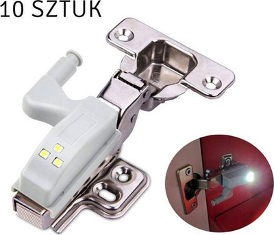 Lampë LED për dollapë pa markë, 3 LED, automatike, gri