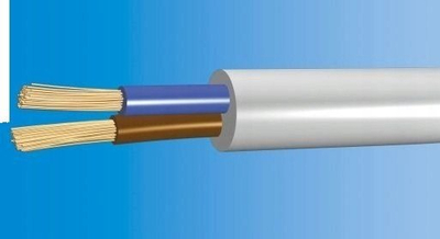 Kabllo elektrike Residential OMY, 1m, 2 x 0.75mm², e zezë