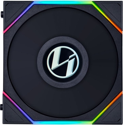 Ventilatorë PC Lian Li Uni Fan TL LCD 120, set 3x120mm, RGB, me hub, të zinj