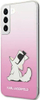 Kapak telefoni Karl Lagerfeld KLHCS22MCFNRCPI Choupette Eat, Samsung Galaxy S22+, hardcase, rozë