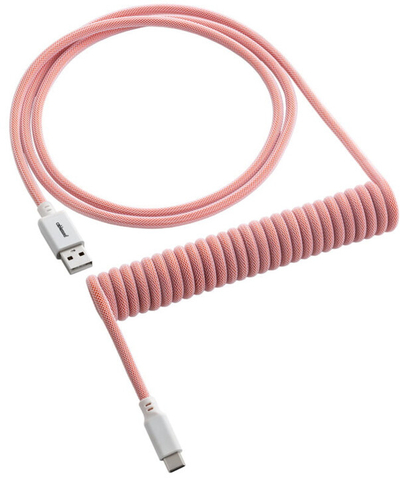Kabllo spirale CableMod Classic, USB-C/USB-A, 1,5m, portokalli