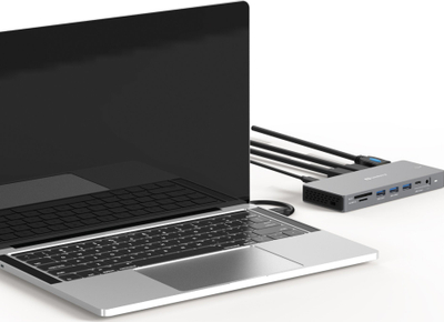 Docking station Sandberg USB-C 13in1 DockingStation Pro, PD, me lexues kartash, gri