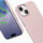 Mbrojtëse telefoni Crong Color Cover Lux për iPhone 15, MagSafe, silikoni, rozë