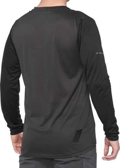 Bluzë çiklizmi 100% Ridecamp Long Sleeve Jersey 2022, me mëngë të gjata, për burra, e zezë