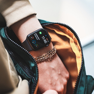 Xham mbrojtës GC Clarity për Apple Watch 42mm, 2 copë, 9H, i zi
