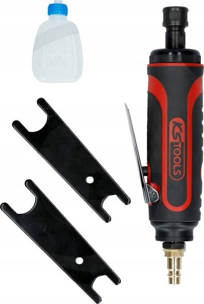 Brusilica pneumatike KS Tools, 188mm, lidhje ajri 1/4", e zezë e kuqe