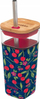 Gotë xhami Quokka Cherries, 540 ml, me pip, blu me qershi