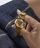 Orë për femra Guess Tri Plaque GW0675L2, e artë