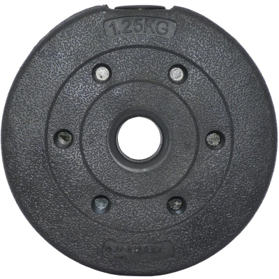 Disk peshe EB Fit Composite, 1.25kg, vrimë 30mm, ngjyrë e zezë